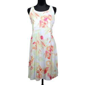 Columbia Cold Bay Athletic Sport Floral Tank Dress-Small-Yellow/Orange/Red-NWT